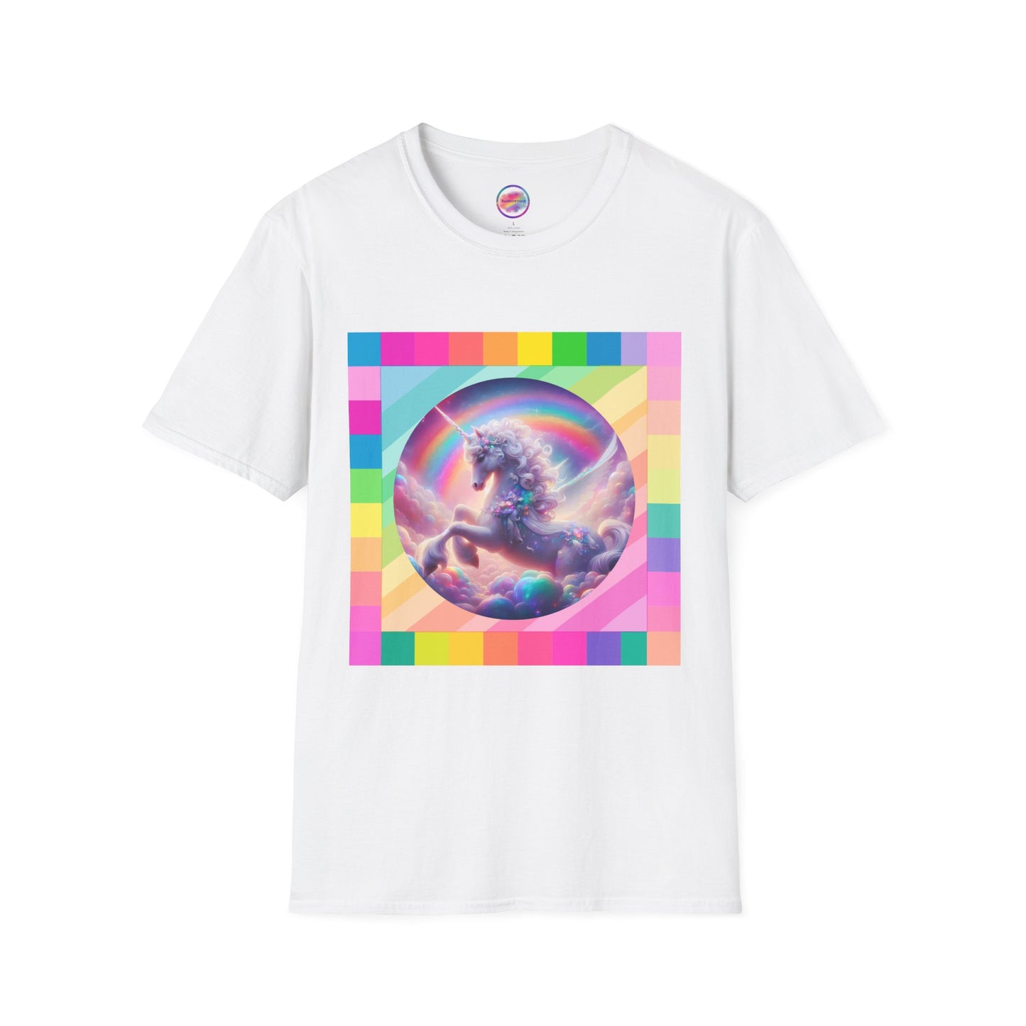 Rainbow Fantasy Fairytale Unicorn T-Shirt – Whimsical All-Over Print Tee for LGBTQ+ Pride & Magical Self-Expression – Mythical Creature Dream Design