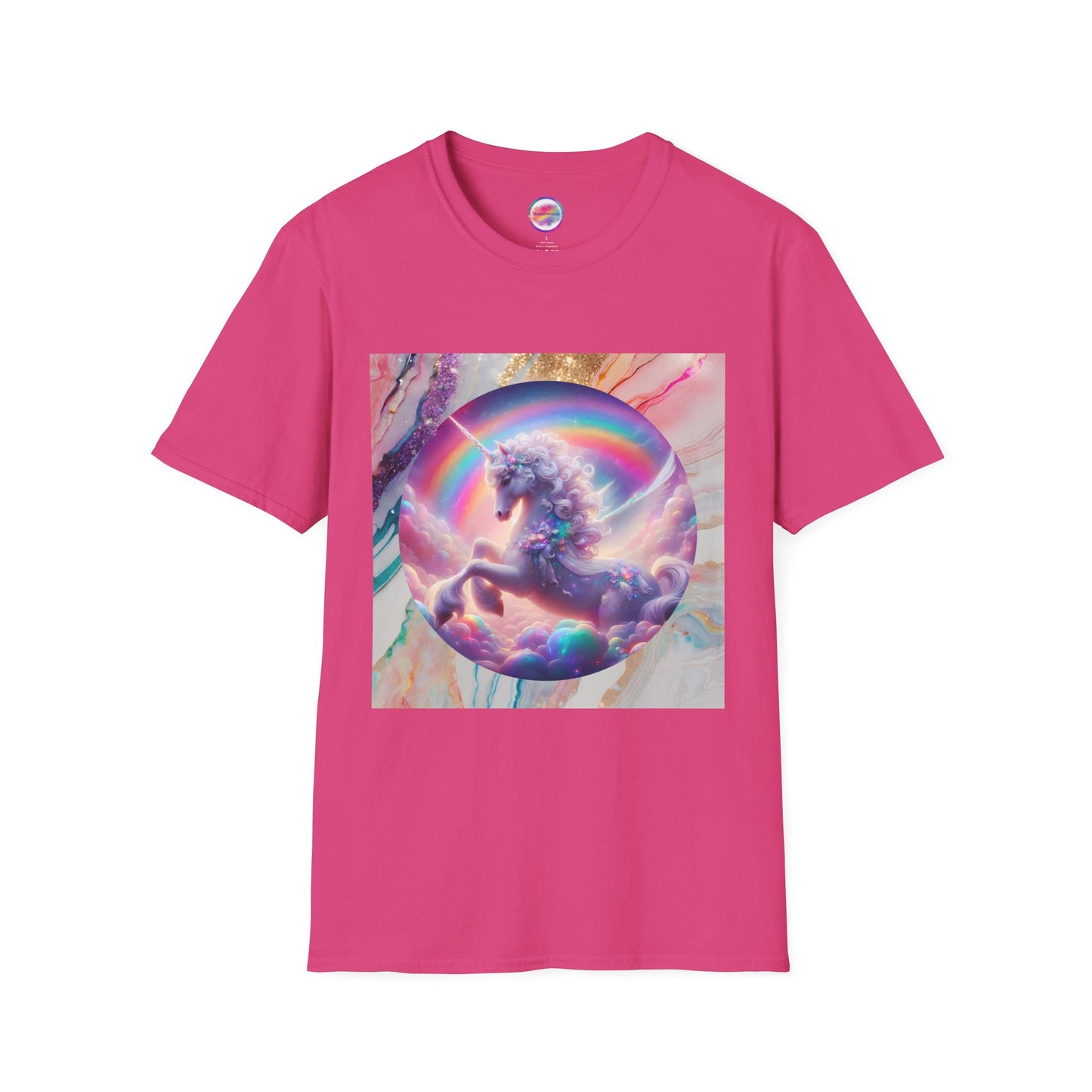 Rainbow Fantasy Fairytale Unicorn T-Shirt – Whimsical All-Over Print Tee for LGBTQ+ Pride & Magical Self-Expression – Mythical Creature Dream Design