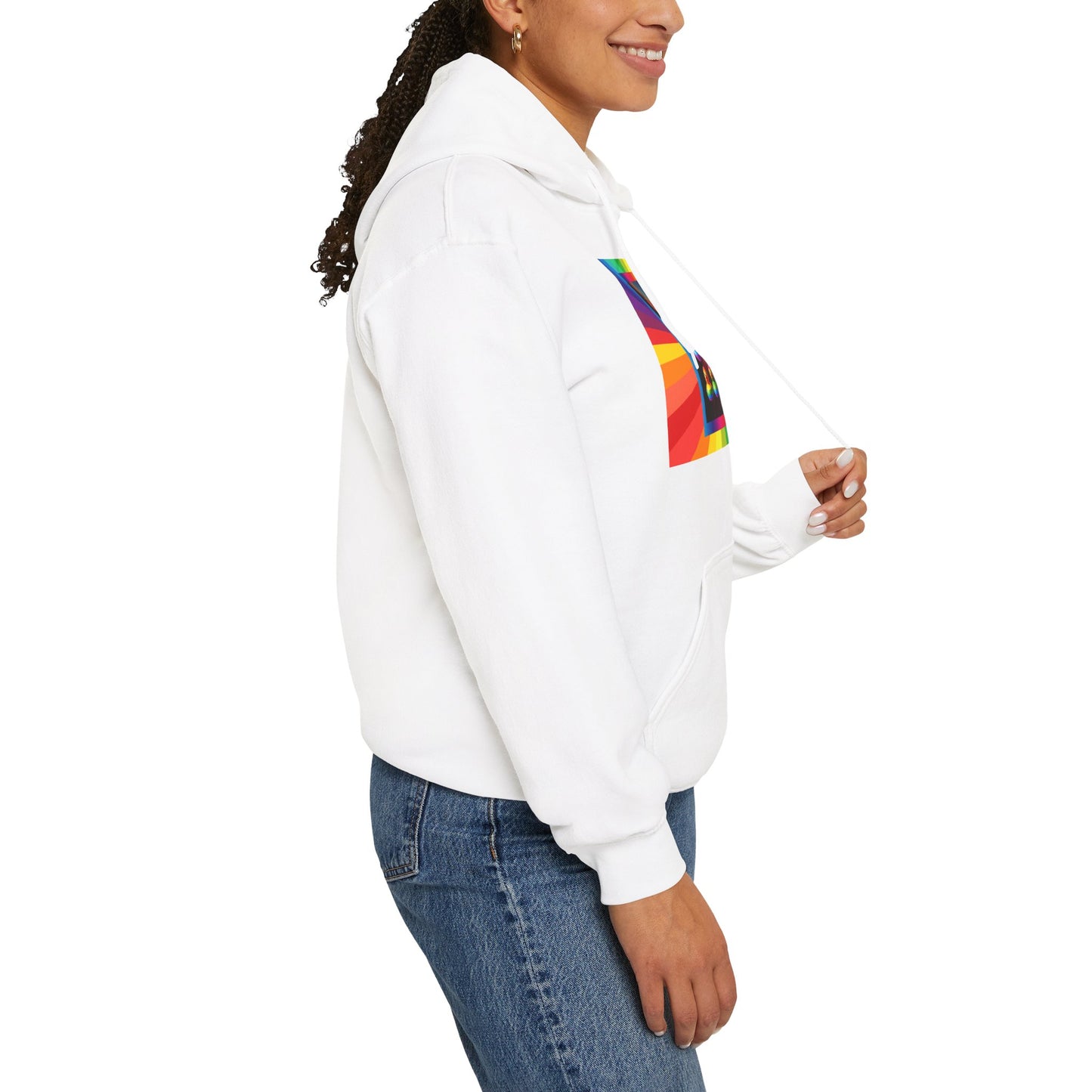 Rainbow Rubber Ducky Pride Hoodie – Cozy & Colorful All-Over Print Sweatshirt – Fun LGBTQ+ Streetwear & Pride Fashion