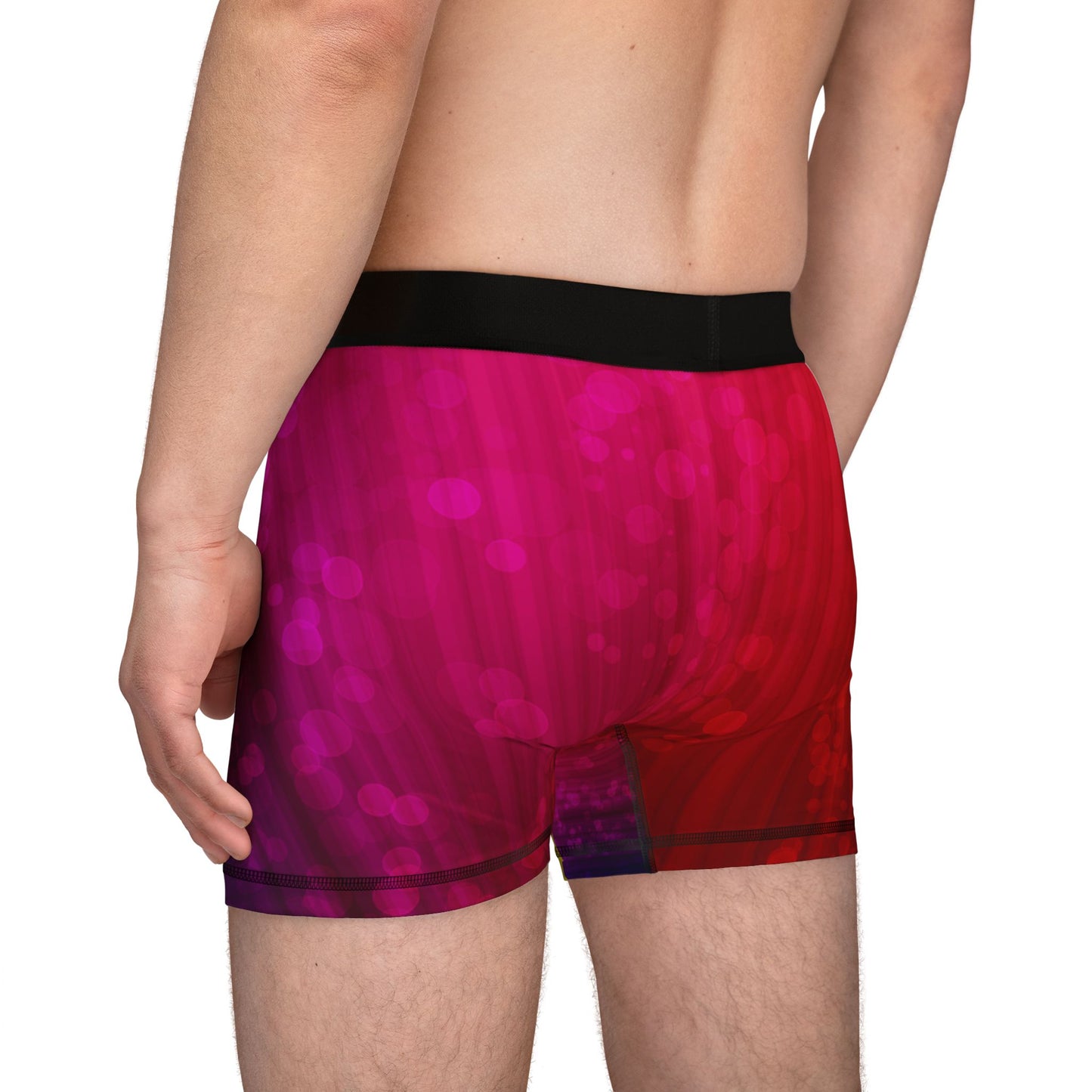 Rainbow Fire Magic Power Athletic Boxer Briefs β Soft & Breathable Underwear for Pride & Performance β Designed with Bold Fiery Gradient of Red, Orange, & Deep Purples