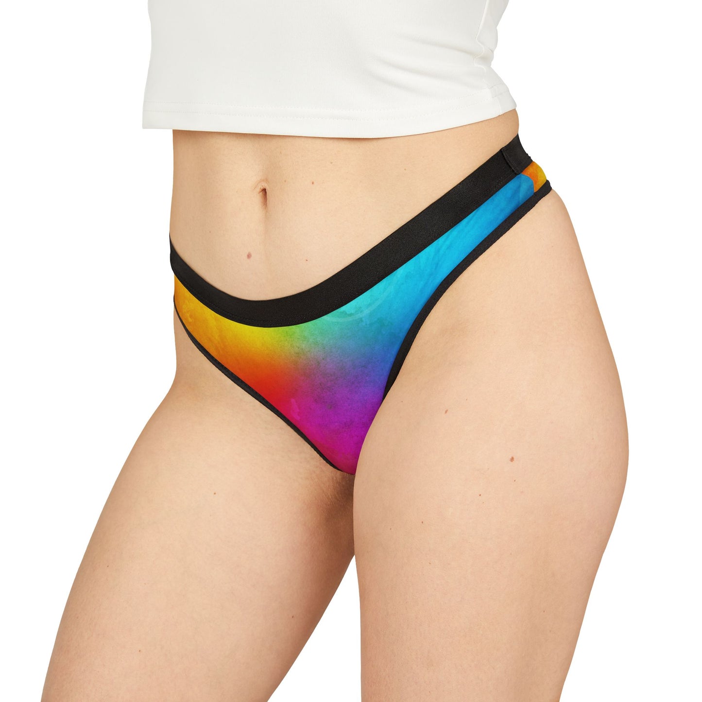 Rainbow Prism – Bold Thong – Vibrant LGBTQ+ Pride Lingerie | Soft, Breathable & Comfortable Fit