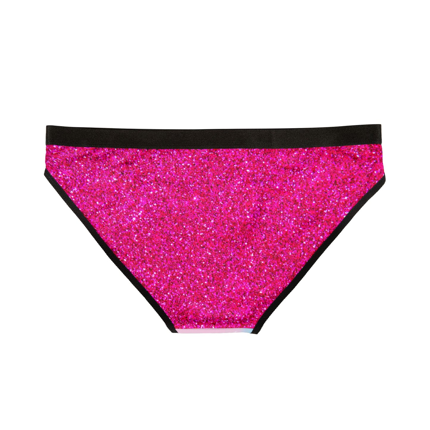 Rainbow Cotton Candy Cosmos Bikini Underwear – Vibrant Galaxy Pattern from Rainbowtique’s Athletic Wear Collection
