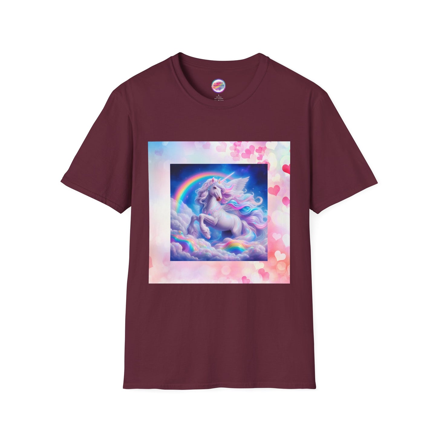 Rainbow Fantasy Fairytale Unicorn T-Shirt – Whimsical All-Over Print Tee for LGBTQ+ Pride & Magical Self-Expression – Mythical Creature Dream Design