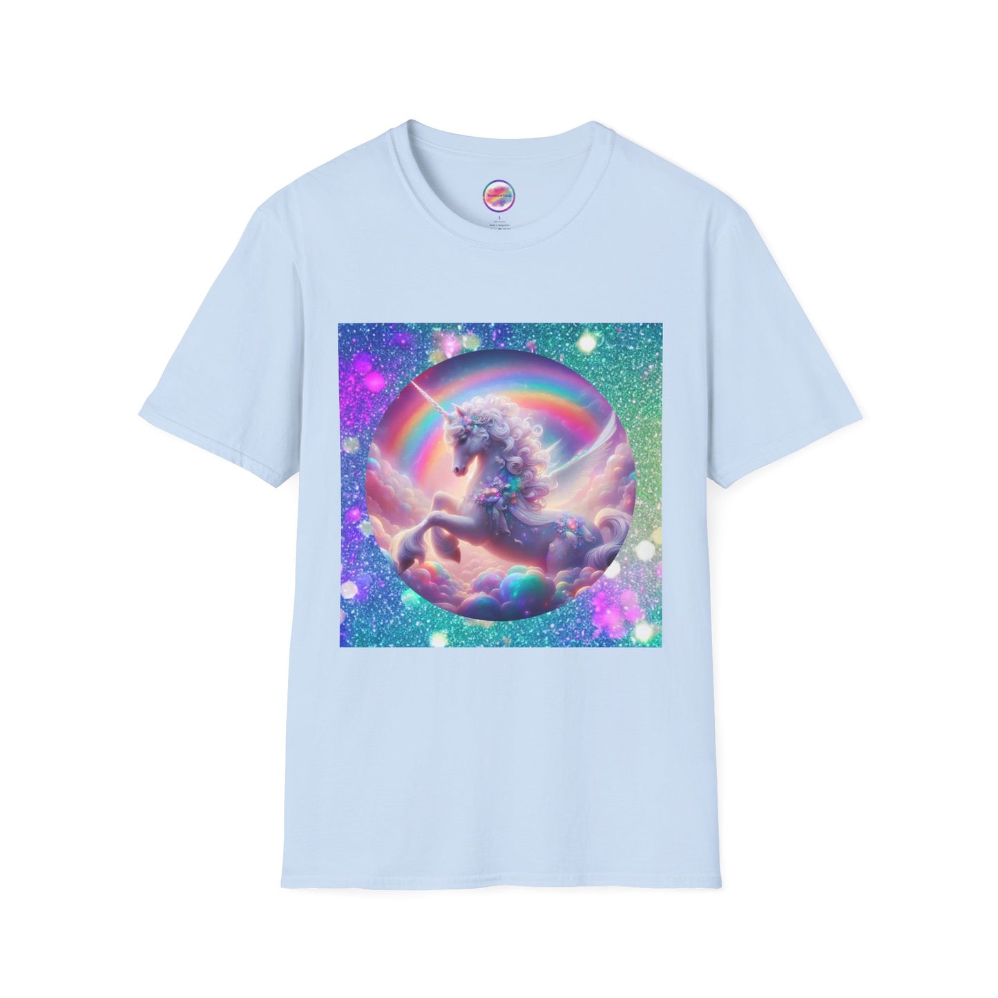 Rainbow Fantasy Fairytale Unicorn T-Shirt – Whimsical All-Over Print Tee for LGBTQ+ Pride & Magical Self-Expression – Mythical Creature Dream Design