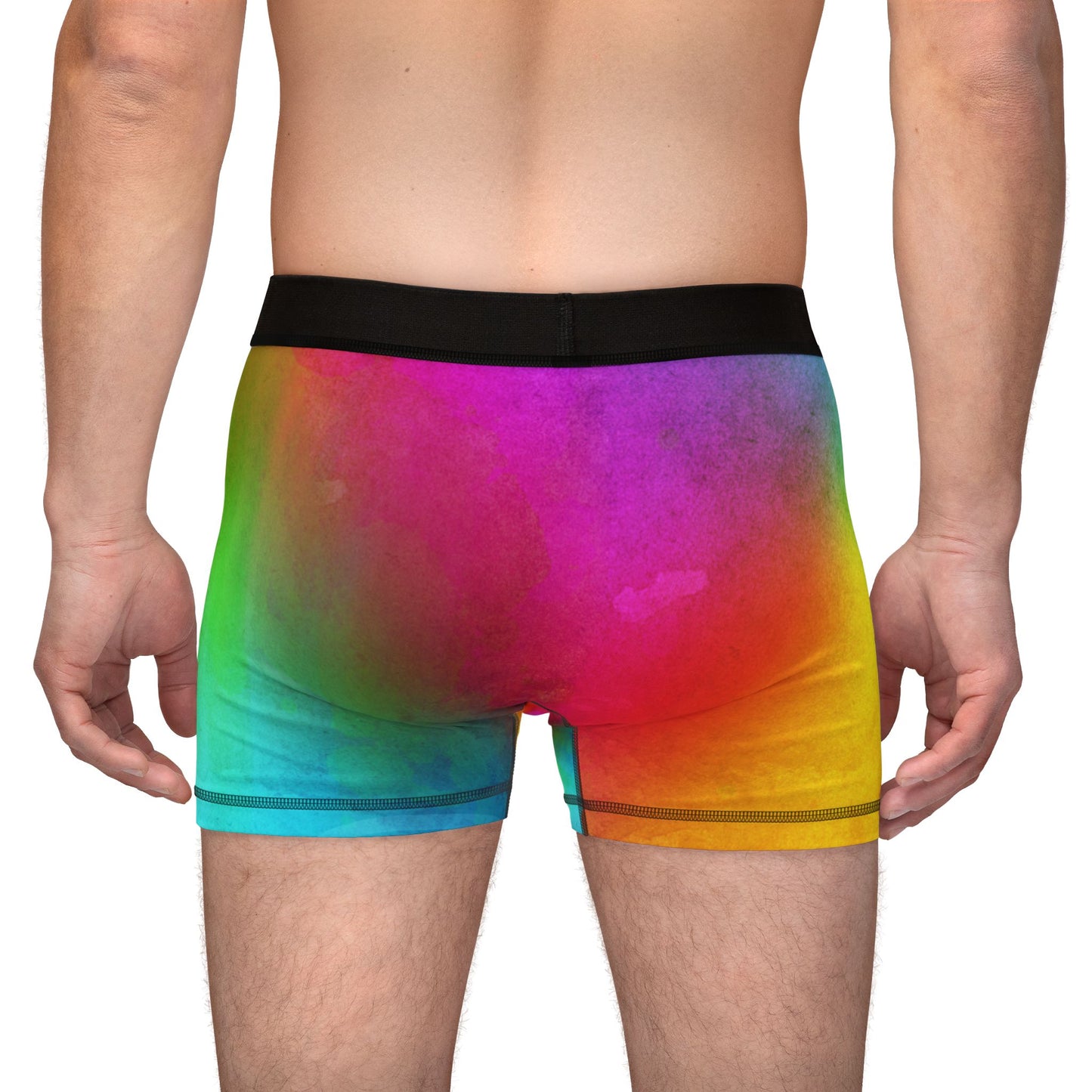 Rainbow Prism – Bold Boxer Briefs – Vivid LGBTQ+ Pride Underwear | Breathable, Soft & Antimicrobial Comfort