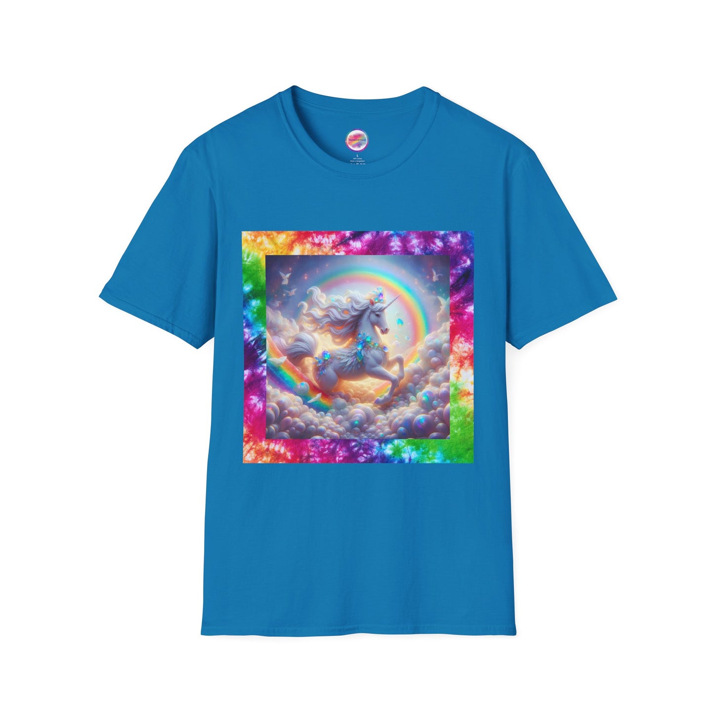 Rainbow Fantasy Fairytale Unicorn T-Shirt – Whimsical All-Over Print Tee for LGBTQ+ Pride & Magical Self-Expression – Mythical Creature Dream Design