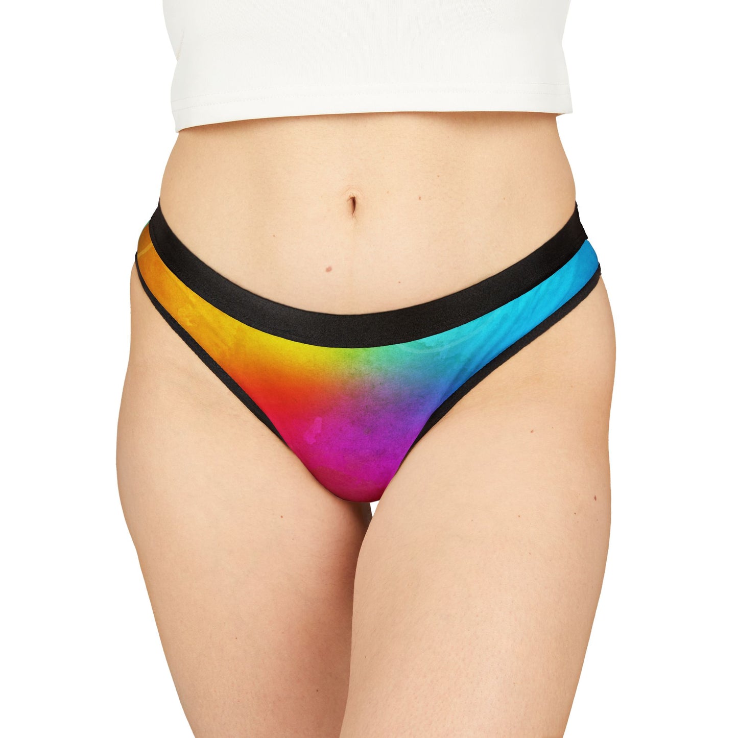 Rainbow Prism – Bold Thong – Vibrant LGBTQ+ Pride Lingerie | Soft, Breathable & Comfortable Fit