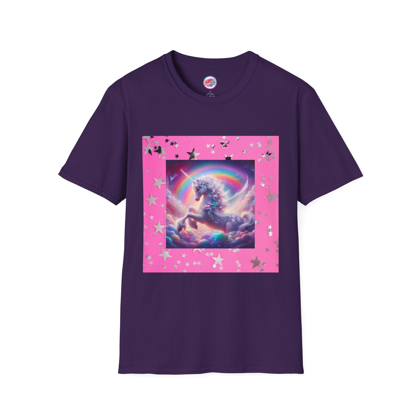 Rainbow Fantasy Fairytale Unicorn T-Shirt – Whimsical All-Over Print Tee for LGBTQ+ Pride & Magical Self-Expression – Mythical Creature Dream Design