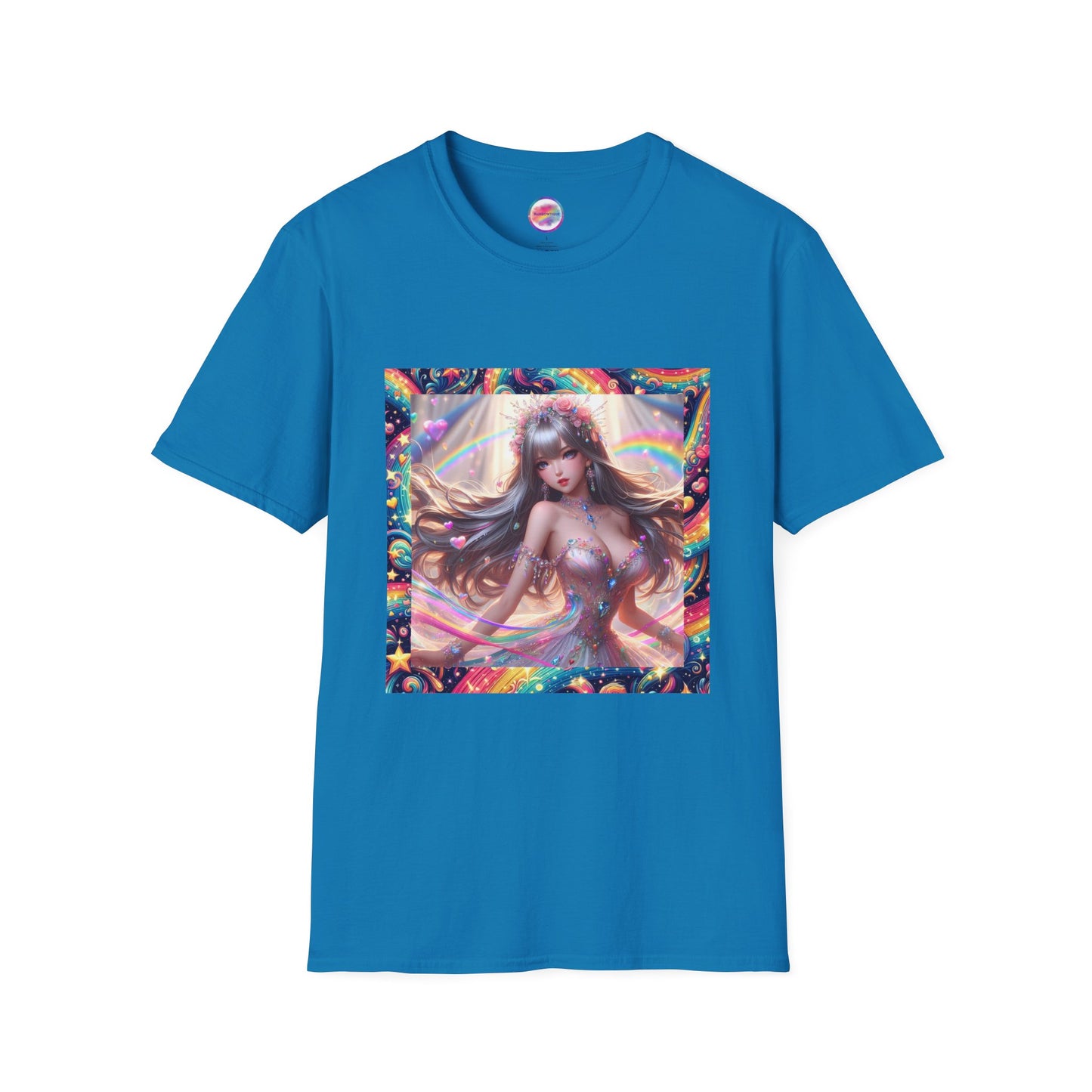 Rainbow Fantasy Fairytale Anime Princess T-Shirt – Eye-Catching & Stylish All-Over Print Tee – Perfect for Anime & Cosplay Lovers