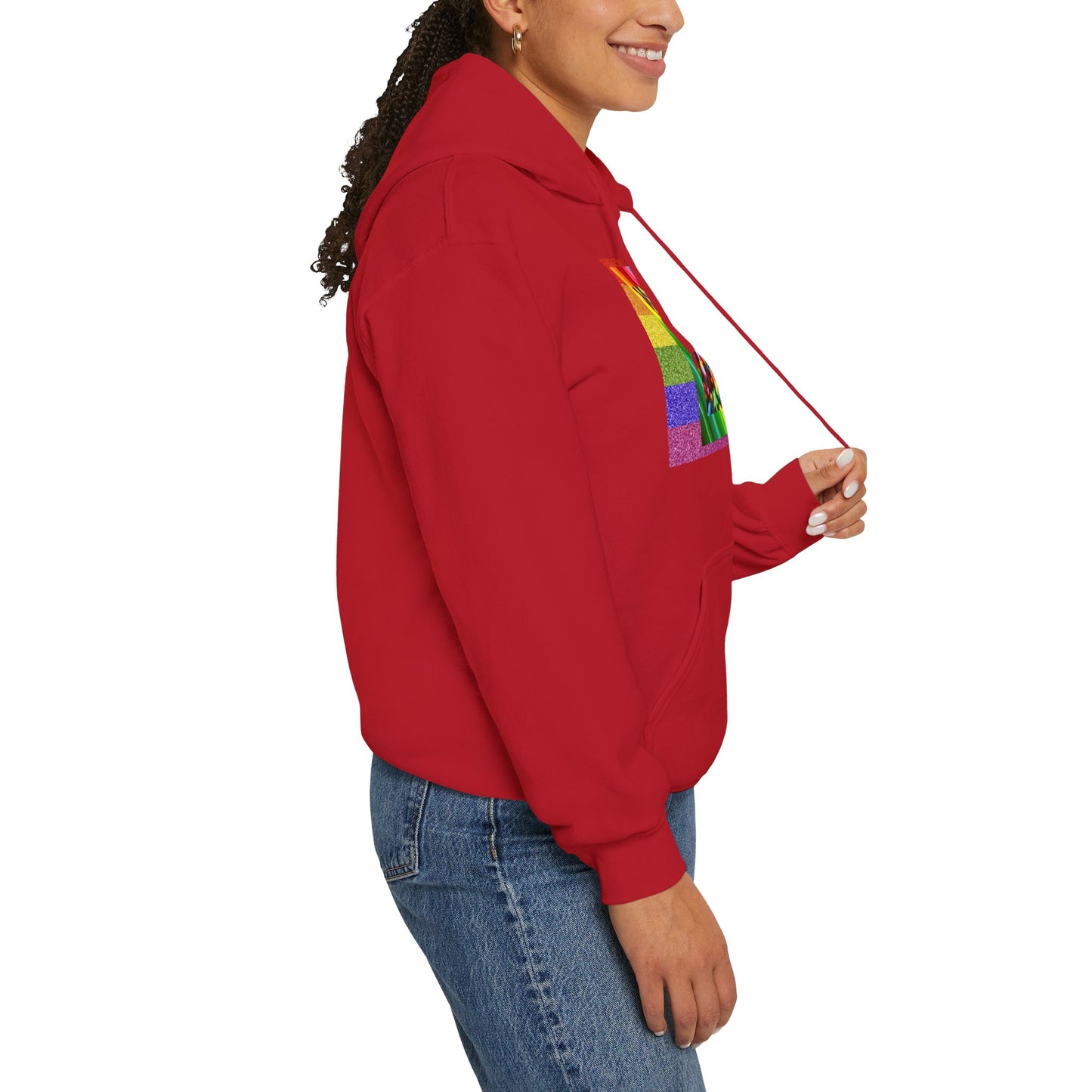 Rainbow Rubber Ducky Pride Hoodie – Cozy & Colorful All-Over Print Sweatshirt – Fun LGBTQ+ Streetwear & Pride Fashion