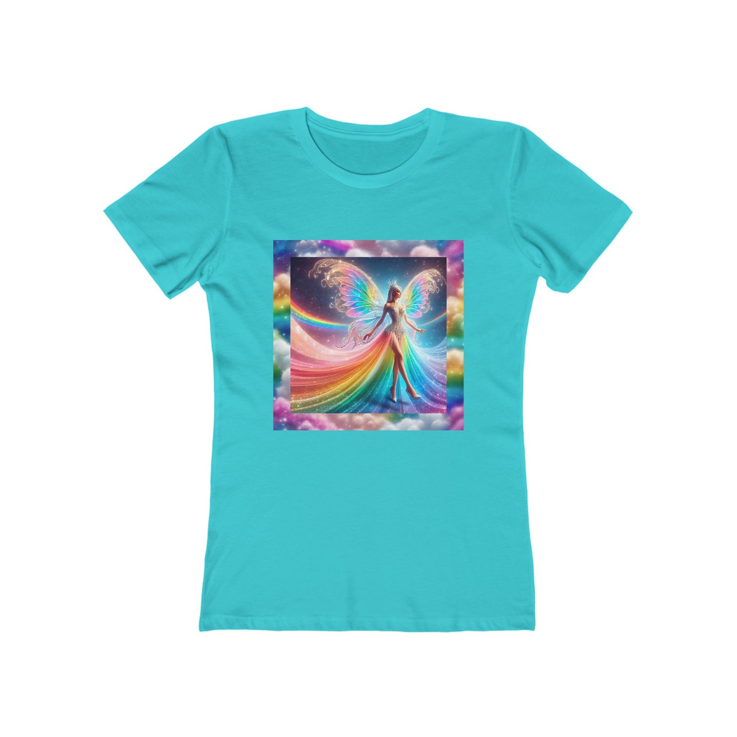 Rainbow Fantasy Fairytale Fairy T-Shirt – Magical & Colorful All-Over Print Tee – Perfect for Pride, Festivals & Everyday Magic