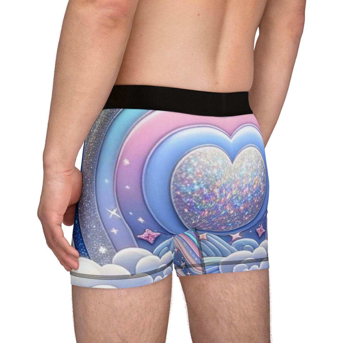 Rainbow Dreamscape Fantasy Fairytale Trans-Pride Boxer Briefs – Pastel Pride Underwear | Soft, Breathable & Ultra-Comfortable Fit