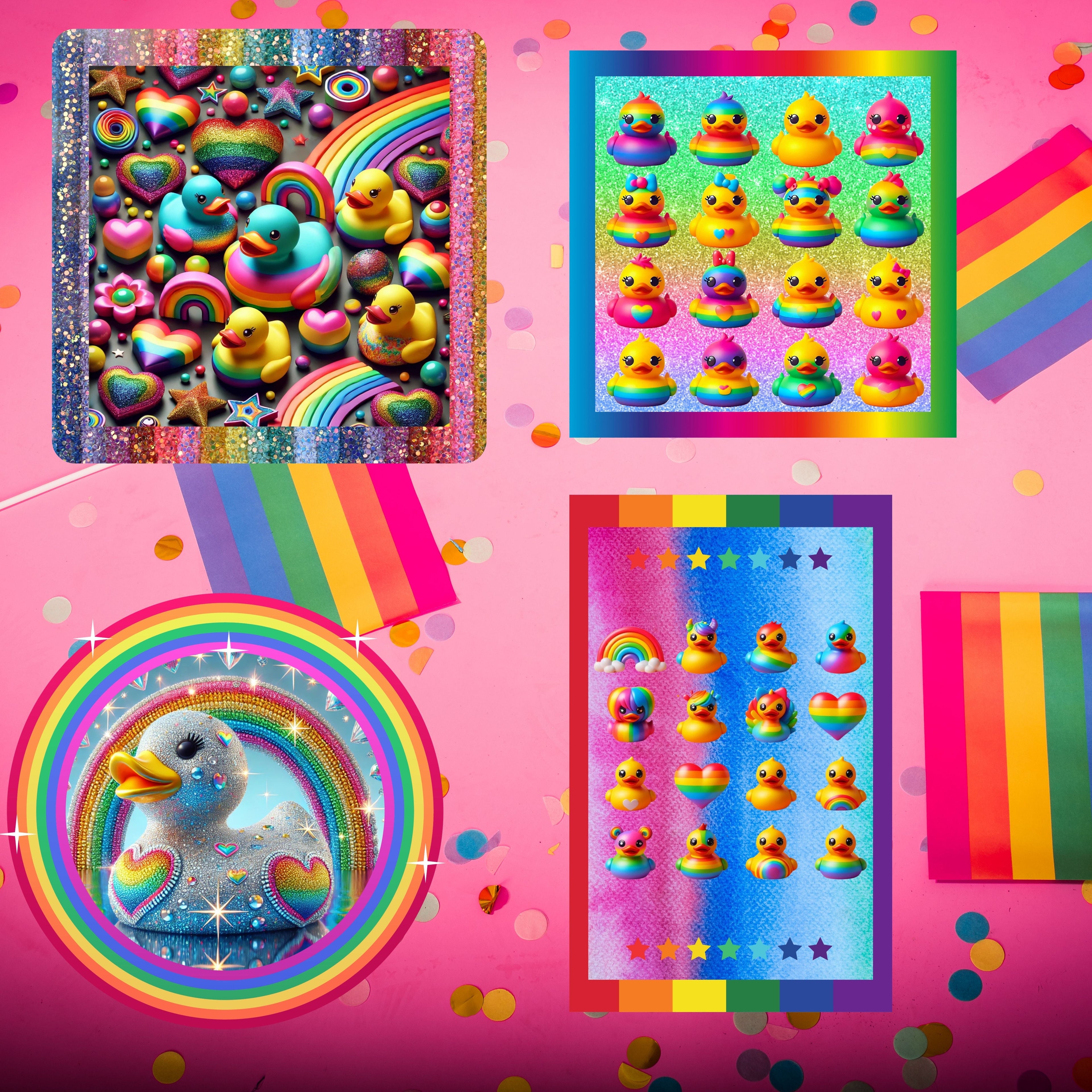 Rainbow Rubber Ducky Pride Collection