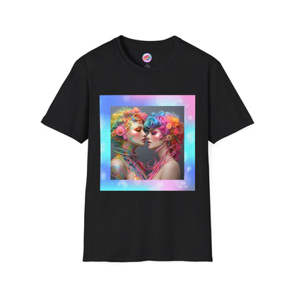 AI Rainbow Robot Trans Pride T-Shirt – Bold All-Over Print Tee for Inclusivity & Self-Expression – Love is Love Cyber Art