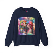 AI Rainbow Robot Lovers Sweatshirt – Cozy & Stylish All-Over Print Crewneck – LGBTQ+ Pride Winter Fashion