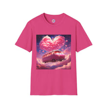 Rainbow Magical Retro Love Bug Space Bus T-Shirt – Whimsical & Playful All-Over Print Tee – Soft, Comfortable & Ethically Made
