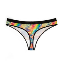 Rainbow Dreamscape Thong – Ultra-Soft & Breathable Pride Lingerie for Everyday Comfort – Vibrant Cloud Print