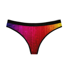Rainbow Fire Gradient Thong – Bold LGBTQ+ Pride Lingerie | Ultra-Soft, Breathable & Comfortable Fit