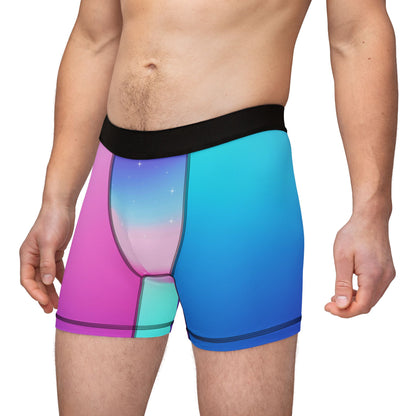 Rainbow Cotton Candy Cosmos Boxer Briefs – Pastel Galaxy Pride Underwear | Soft, Breathable LGBTQ+ Intimates by Rainbowtique