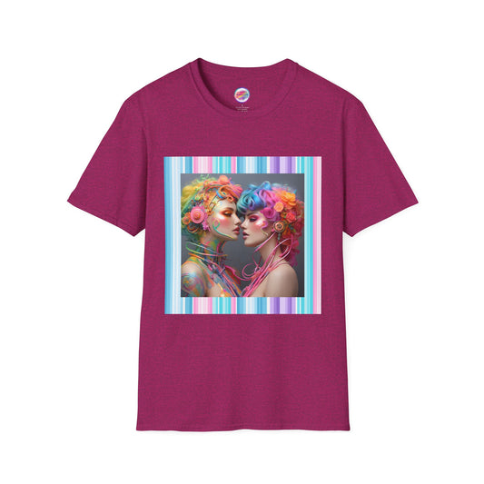 AI Rainbow Robot Trans Pride T-Shirt – Bold All-Over Print Tee for Inclusivity & Self-Expression – Love is Love Cyber Art