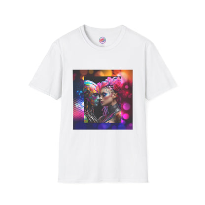 AI Rainbow Robot Love T-Shirt – Bold & Unique All-Over Print Tee – Vibrant LGBTQ+ Pride Streetwear