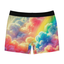 Rainbow Dreamscape Sky Candy Boxer Briefs – Ultra-Soft & Breathable All-Over Print Underwear for Comfort & Pride – Vibrant Galaxy Sky Design