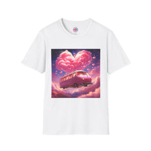 Rainbow Magical Retro Love Bug Space Bus T-Shirt – Whimsical & Playful All-Over Print Tee – Soft, Comfortable & Ethically Made