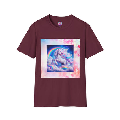 Rainbow Fantasy Fairytale Unicorn T-Shirt – Whimsical All-Over Print Tee for LGBTQ+ Pride & Magical Self-Expression – Mythical Creature Dream Design