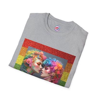 AI Rainbow Robot Trans Pride T-Shirt – Bold All-Over Print Tee for Inclusivity & Self-Expression – Love is Love Cyber Art