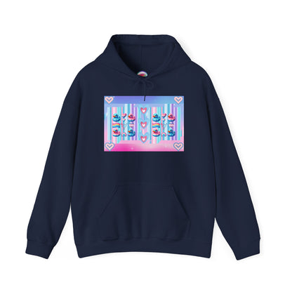 Rainbow Rubber Ducky Trans-Pride Hoodie – Cozy & Cute All-Over Print Sweatshirt – LGBTQ+ Comfort & Pride Fashion