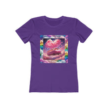 Rainbow Dreamscape Love Bus T-Shirt – Whimsical All-Over Print Tee for Pride & Self-Expression – Dreamy Heart Cloud Design