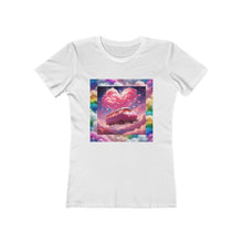 Rainbow Dreamscape Love Bus T-Shirt – Whimsical All-Over Print Tee for Pride & Self-Expression – Dreamy Heart Cloud Design