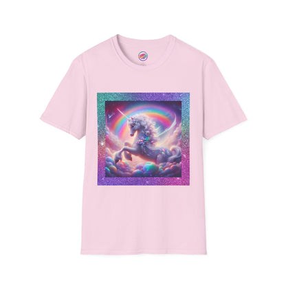 Rainbow Fantasy Fairytale Unicorn T-Shirt – Whimsical All-Over Print Tee for LGBTQ+ Pride & Magical Self-Expression – Mythical Creature Dream Design