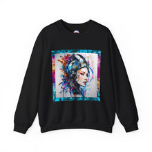 AI Rainbow Robot Cyberpunk Sweatshirt – Cozy & Stylish All-Over Print Crewneck – Futuristic Fashion for Cool-Weather Comfort