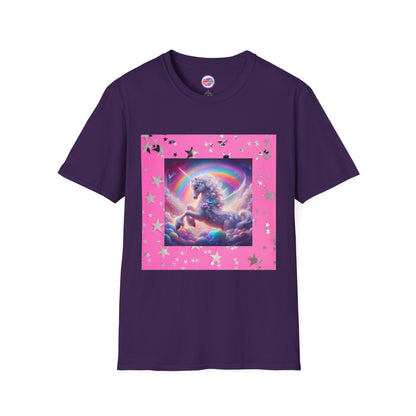 Rainbow Fantasy Fairytale Unicorn T-Shirt – Whimsical All-Over Print Tee for LGBTQ+ Pride & Magical Self-Expression – Mythical Creature Dream Design