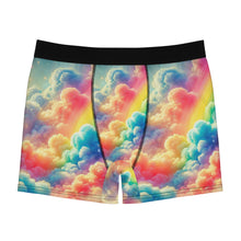 Rainbow Dreamscape Sky Candy Boxer Briefs – Ultra-Soft & Breathable All-Over Print Underwear for Comfort & Pride – Vibrant Galaxy Sky Design