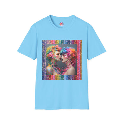 AI Rainbow Robot Trans Pride T-Shirt – Bold All-Over Print Tee for Inclusivity & Self-Expression – Love is Love Cyber Art