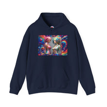 AI Rainbow Robot Love Hoodie – Cozy All-Over Print Sweatshirt for Pride & Self-Expression – Futuristic LGBTQ+ Fashion