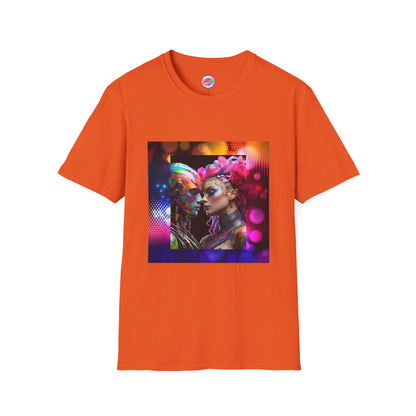 AI Rainbow Robot Love T-Shirt – Bold & Unique All-Over Print Tee – Vibrant LGBTQ+ Pride Streetwear
