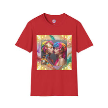 AI Rainbow Robot Love T-Shirt – Trendy & Futuristic All-Over Print Tee – LGBTQ+ Pride & Love is Love Fashion