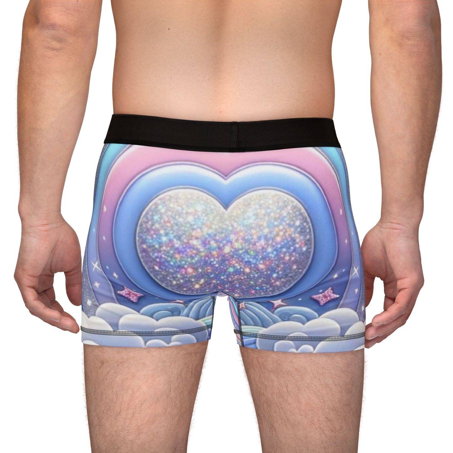 Rainbow Dreamscape Fantasy Fairytale Trans-Pride Boxer Briefs – Pastel Pride Underwear | Soft, Breathable & Ultra-Comfortable Fit