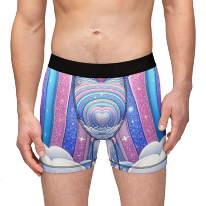 Rainbow Dreamscape Fantasy Fairytale Trans-Pride Boxer Briefs – Pastel Pride Underwear | Soft, Breathable & Ultra-Comfortable Fit